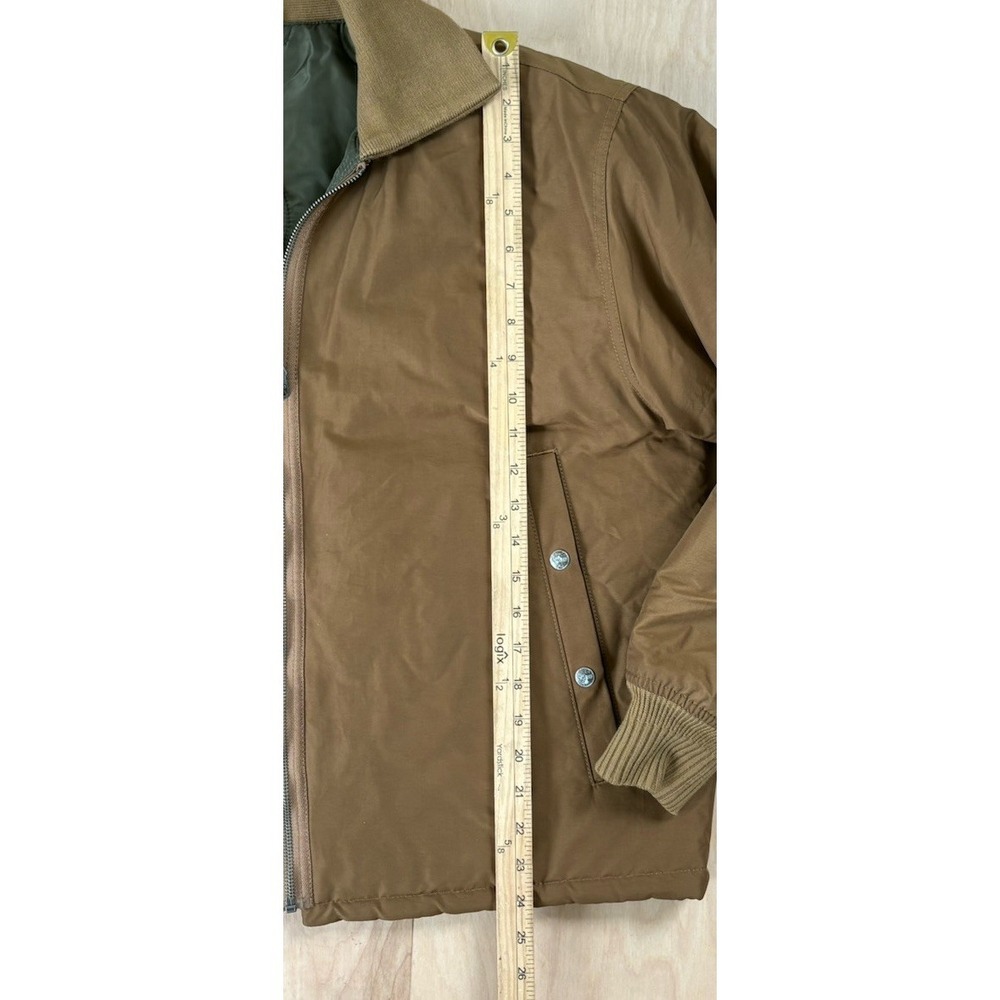 Lybro Nigel Cabourn Tank Jacket Mens 46 Military Nylon Insulated Bomber Tan - Picture 7 of 14